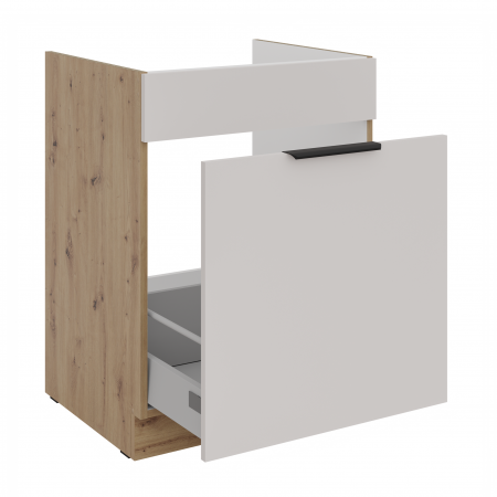 Zabudowa zlewu 60 cm z szufladą premium box SALLY kaszmir 60 ZL 1S BB